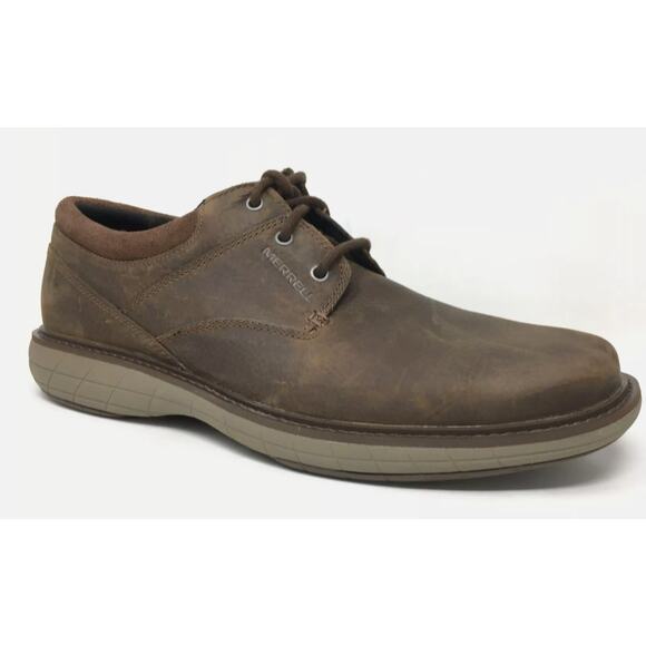 Merrell World Vue Oxfords Shoes Mens Size 12 Brown Leather Casual Lace Up main image 9